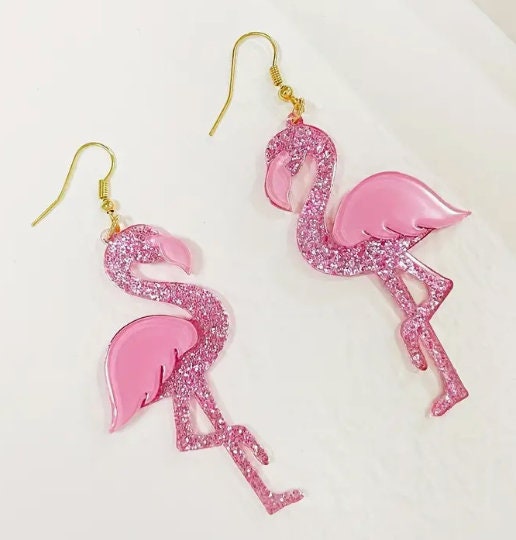 Blingy Flamingo Earrings