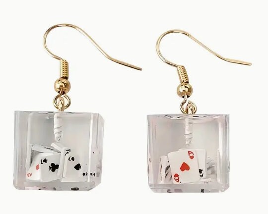 Poker Earrings