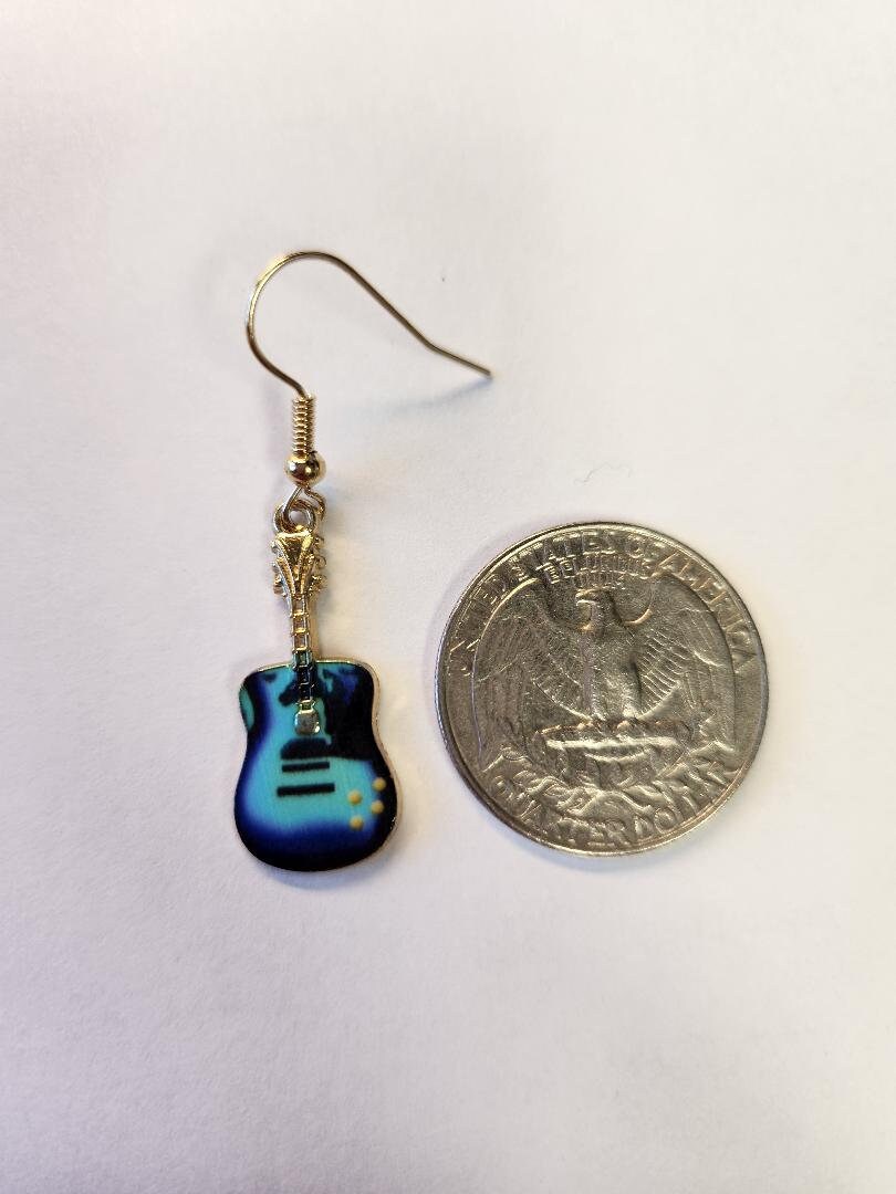 Guitar Earrings for musicians bands