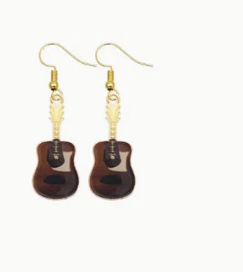 Guitar Earrings for musicians bands