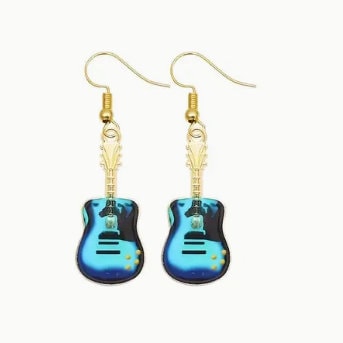 Guitar Earrings for musicians bands