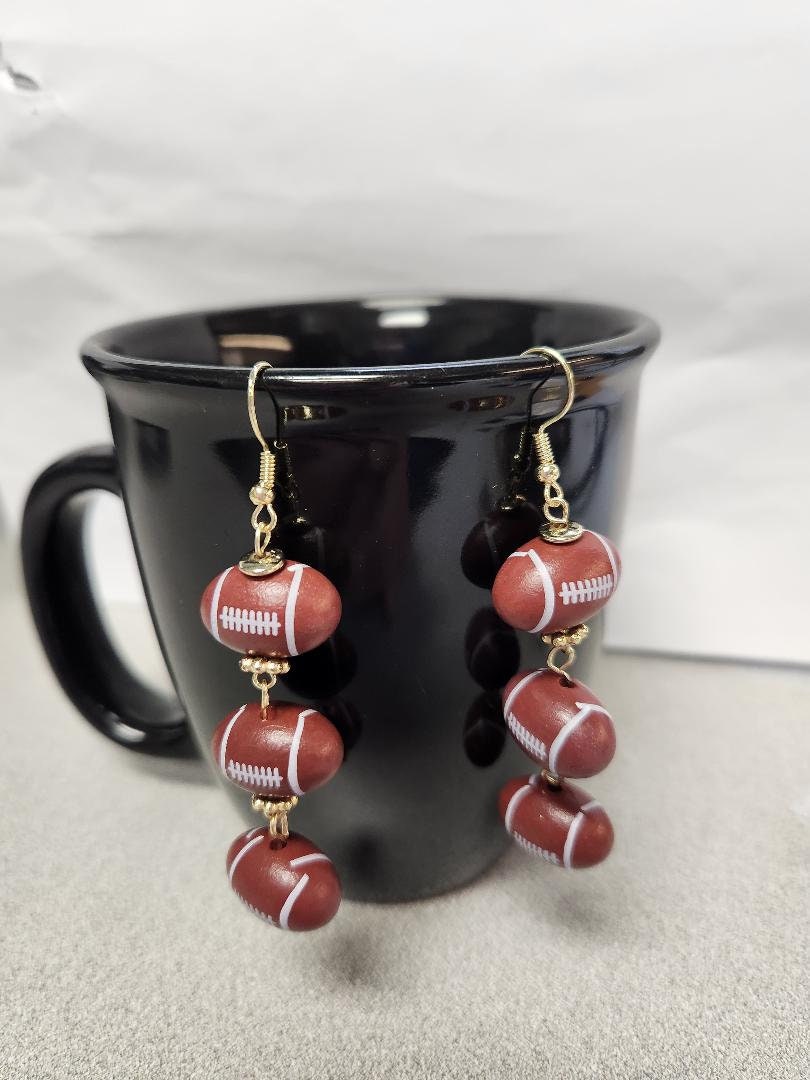 Football earrings