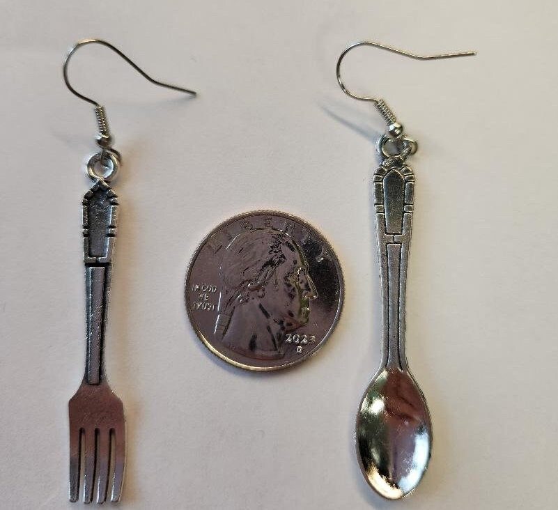 Fork and Spoon Earring cooks bakers