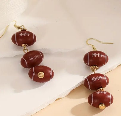 Football earrings