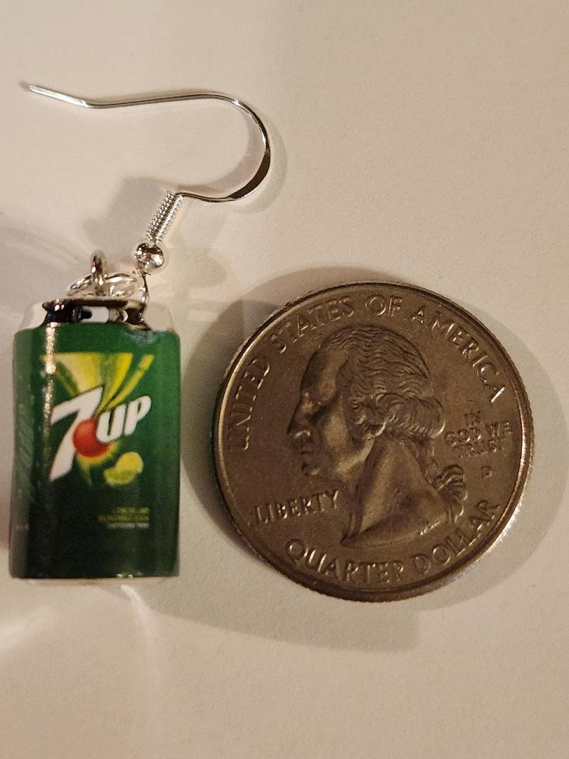 Soda Earrings 7 up inspired