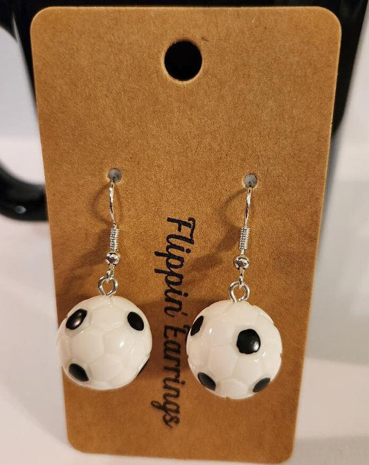 Soccer Ball Earrings