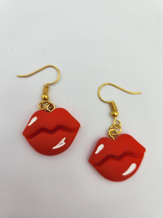 Lips earrings