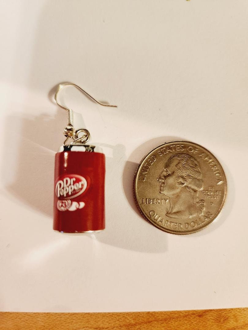 Soda Earrings drpepper inspired