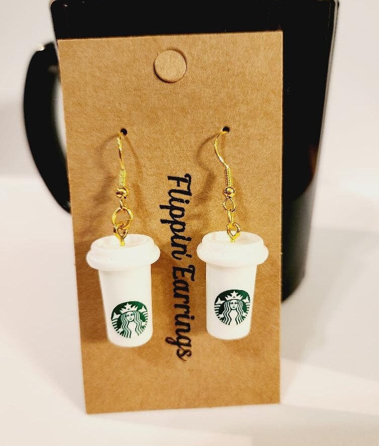 Coffee To-Go Cup Earrings