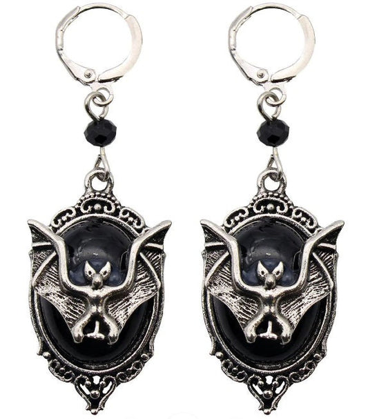 Gothic Bat Earring