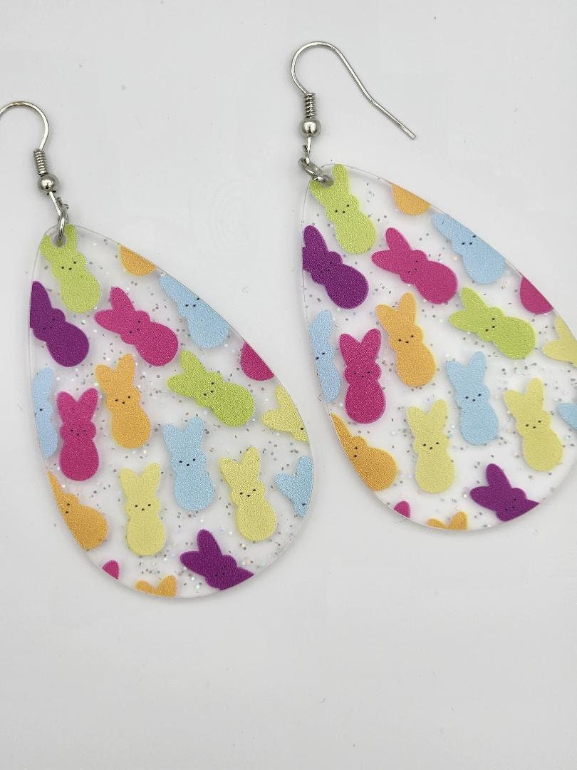 Peeps Easter earrings