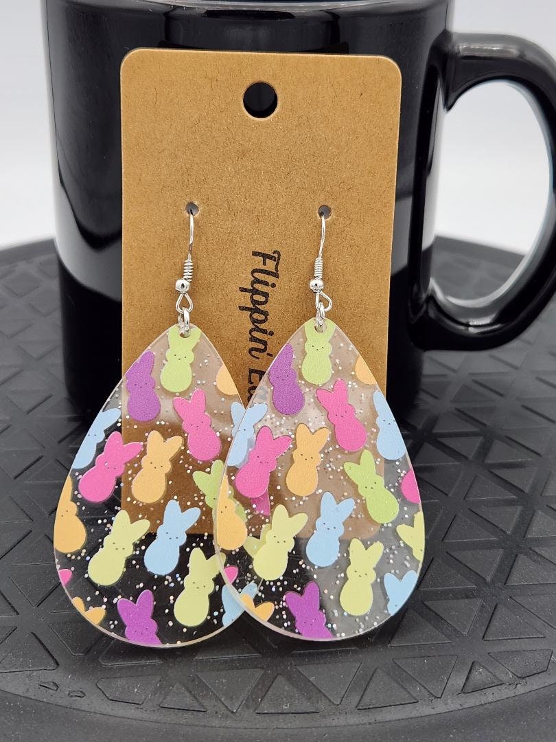 Peeps Easter earrings