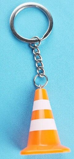 Safety Cone Keychain