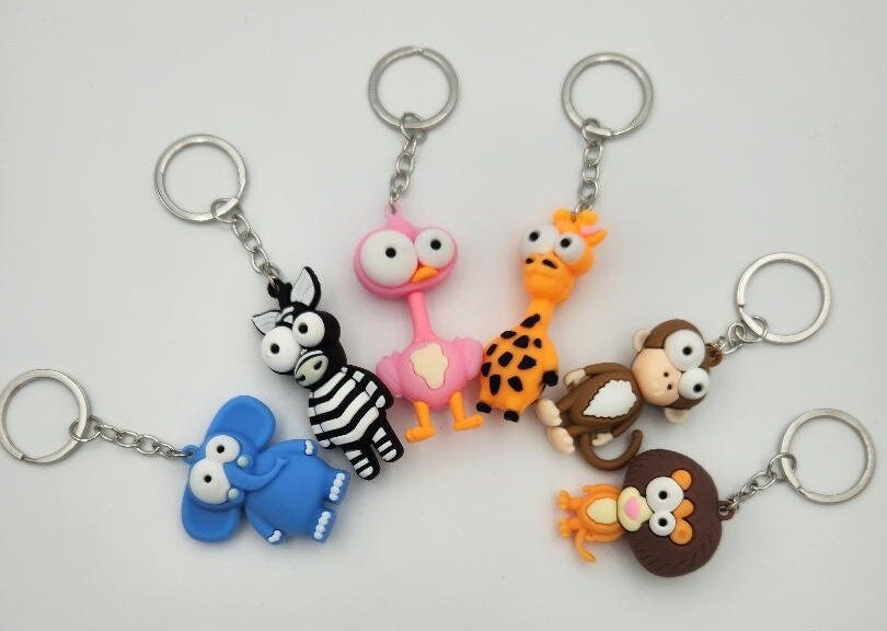 Big Eyed Animal Keychains