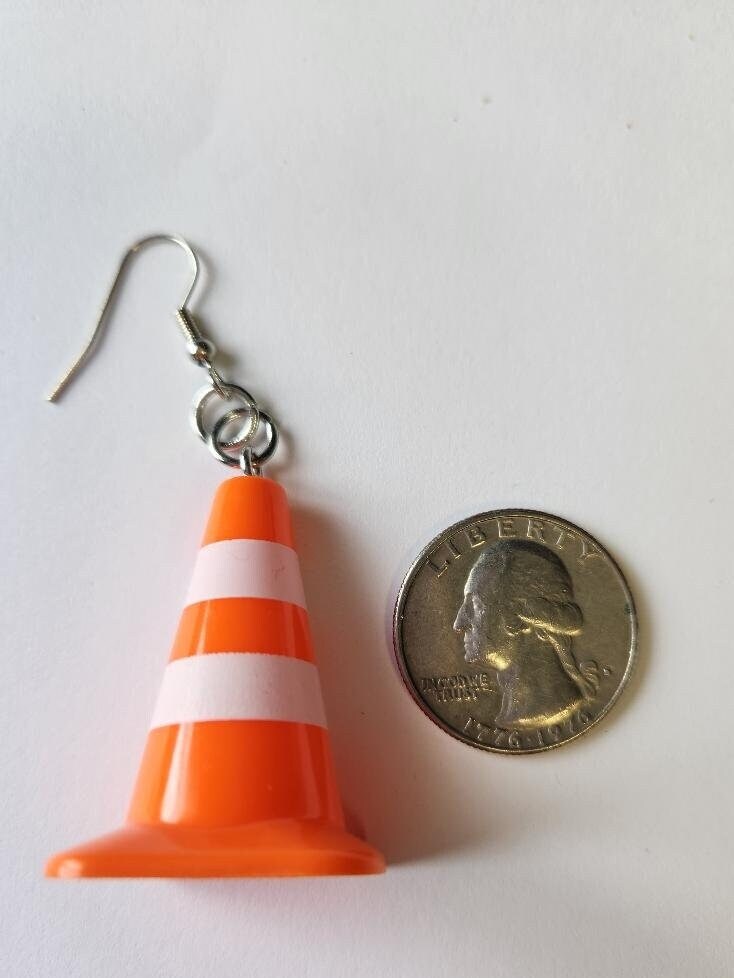 Traffic Cone Earrings