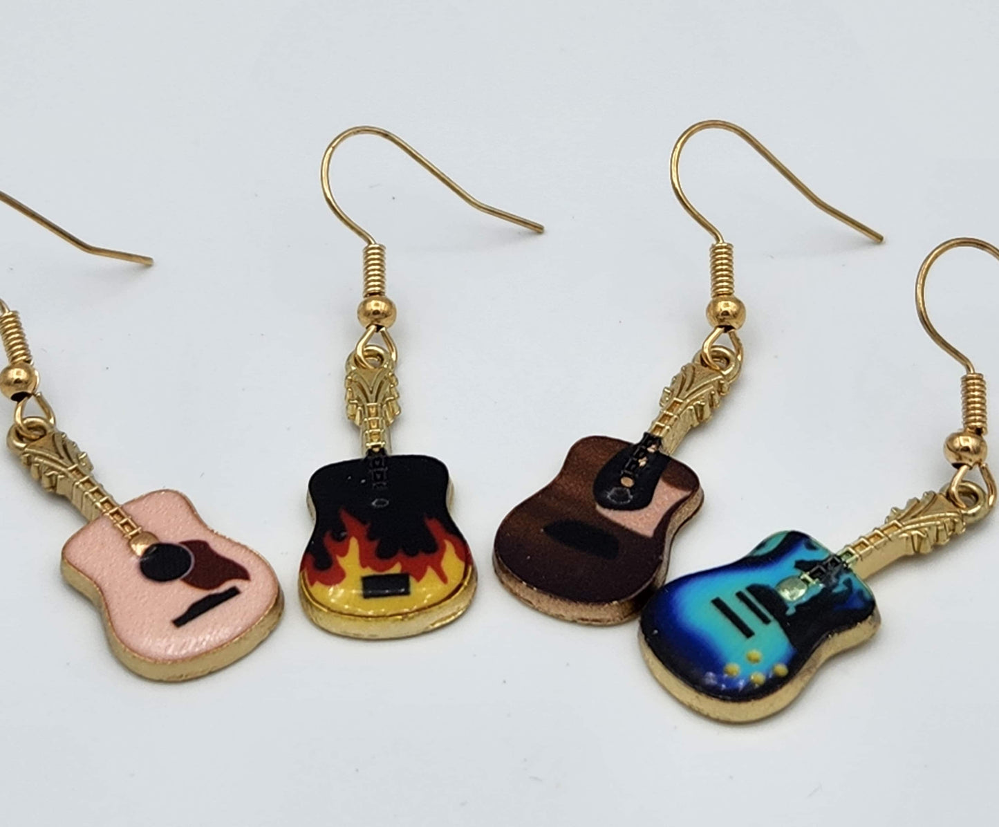 Guitar Earrings for musicians bands