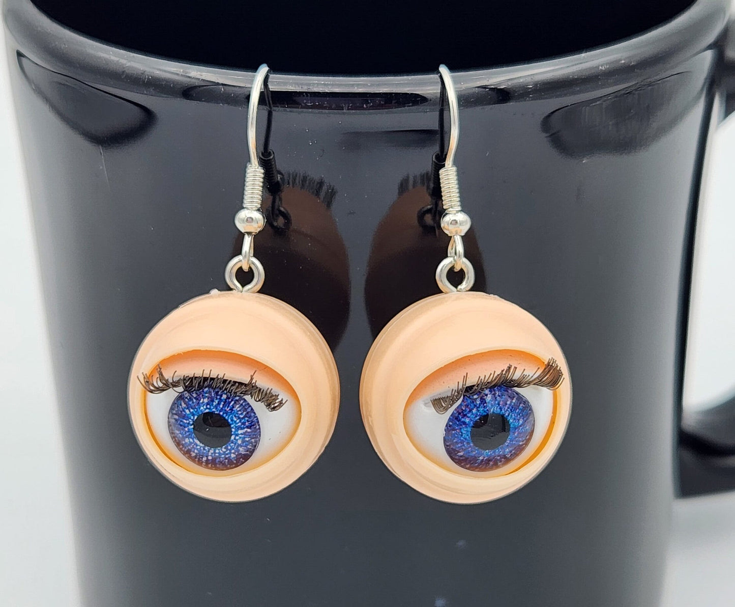 Eyeball Earrings either blue or brown