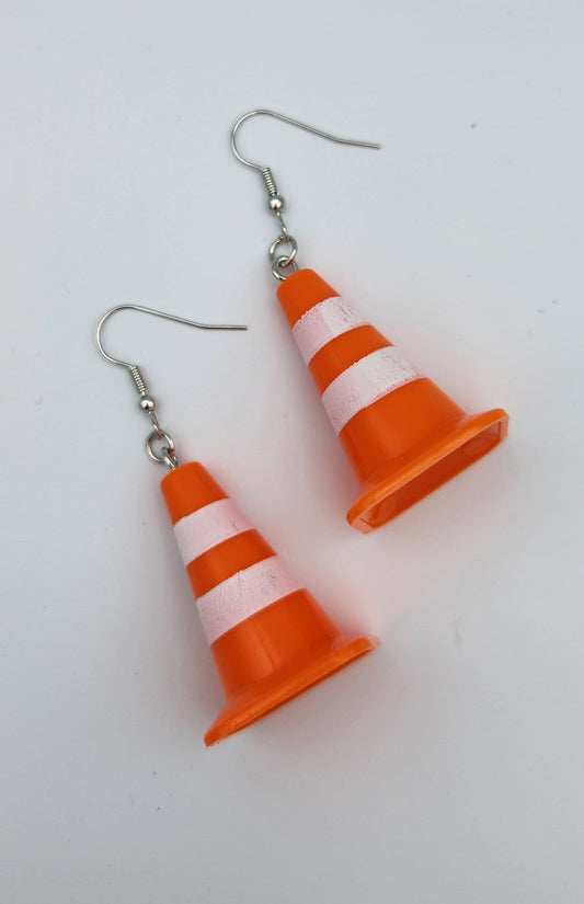 Traffic Cone Earrings