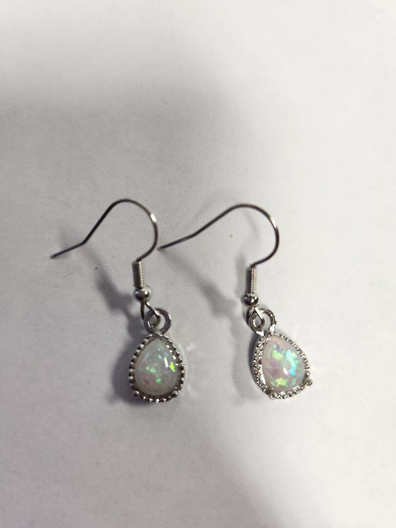 Opal Teardrop Earrings