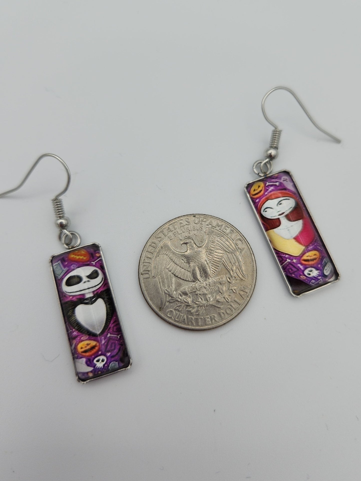 Jack and Sally Earrings halloween christmas