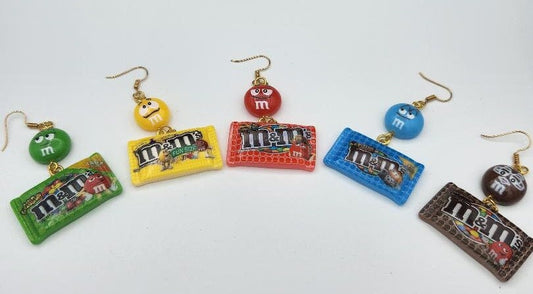 M & M earrings