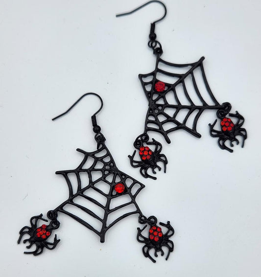 Spider Web Earrings