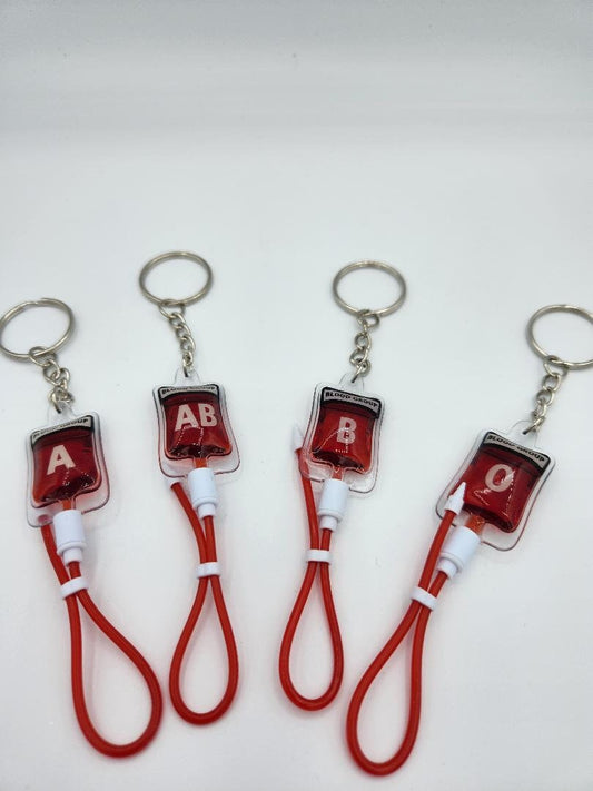 Blood Bag Keychain fake blood
