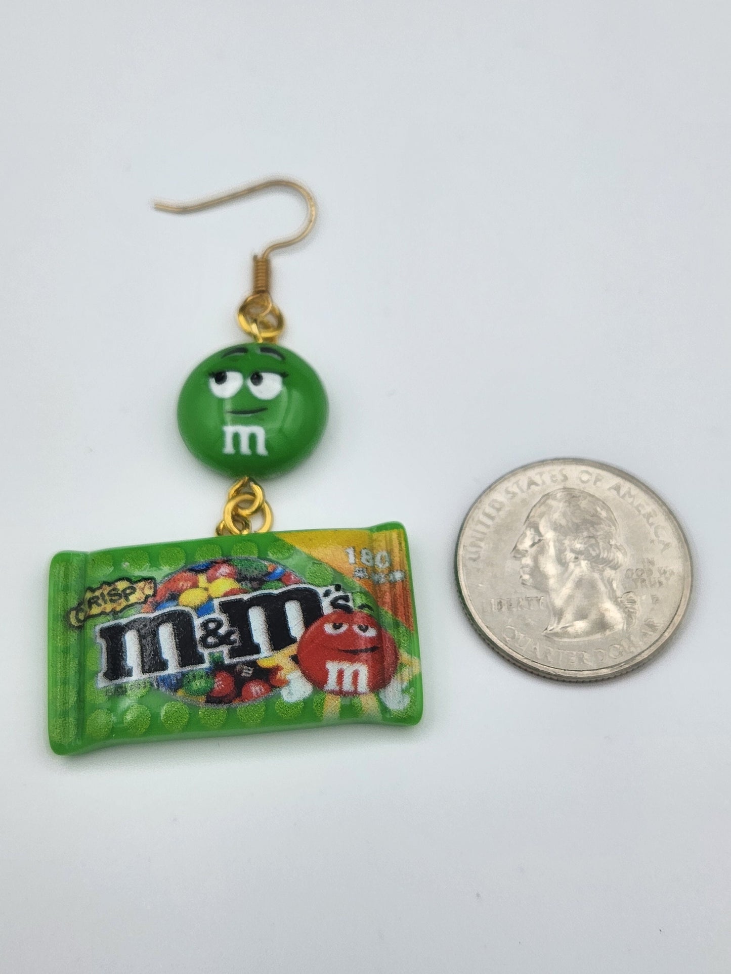 M & M earrings