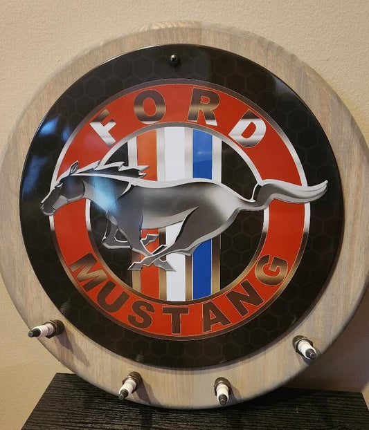 Ford Mustang Round Sign