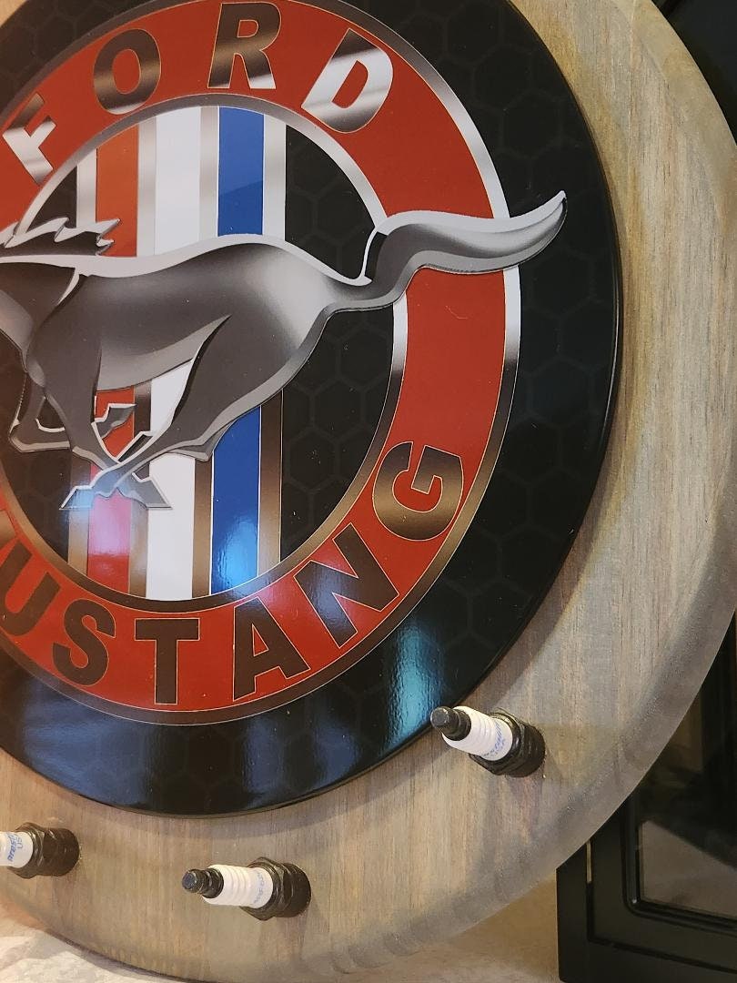 Ford Mustang Round Sign