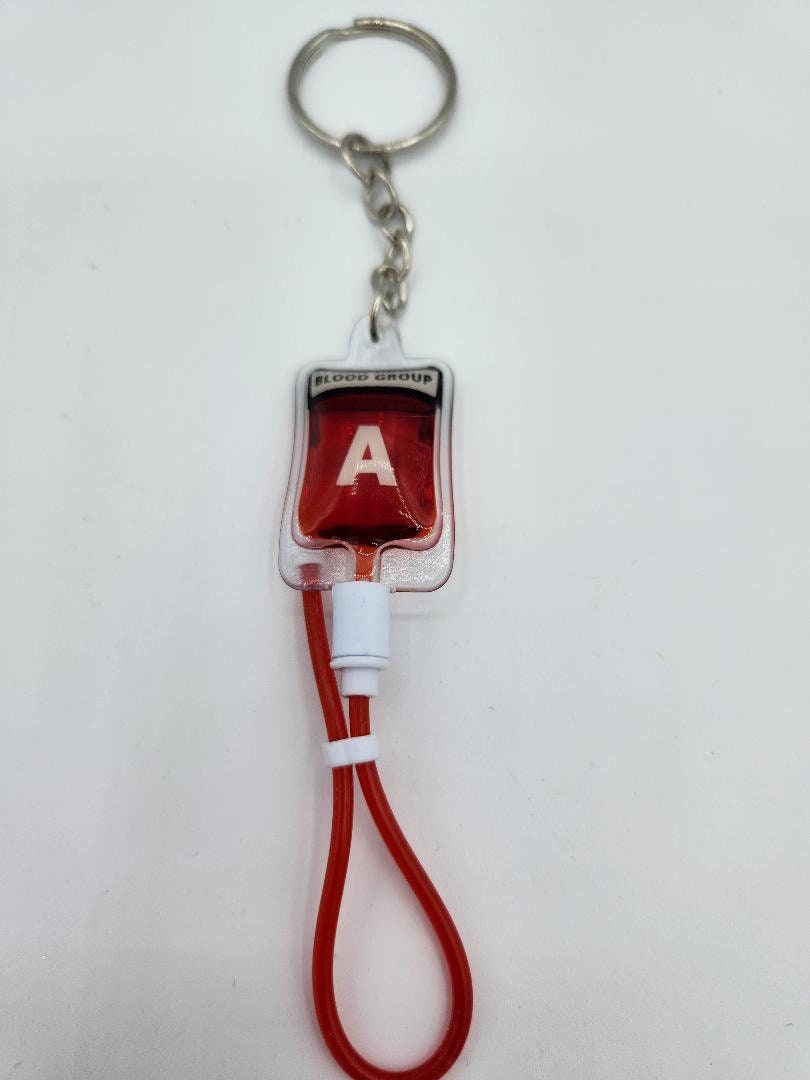 Blood Bag Keychain fake blood