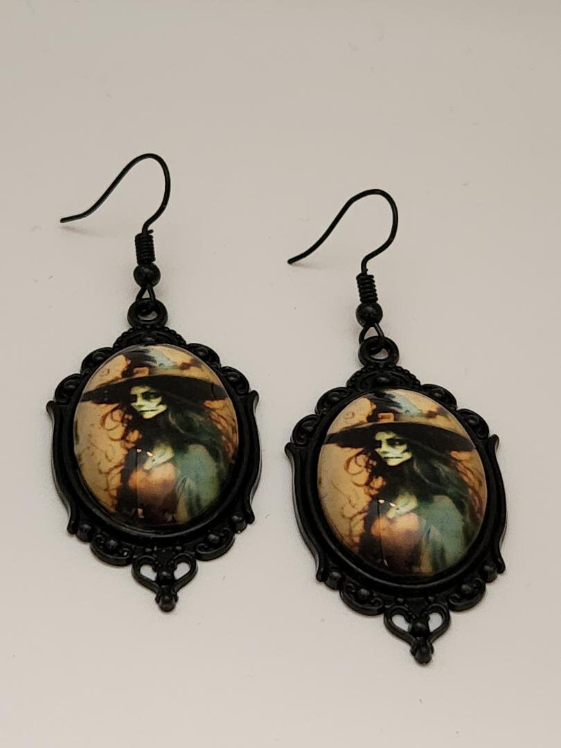 Witch Cameo Earrings