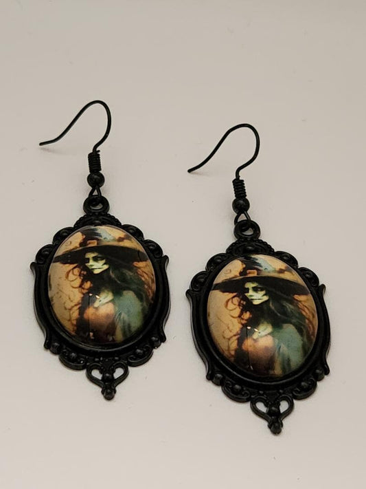 Witch Cameo Earrings