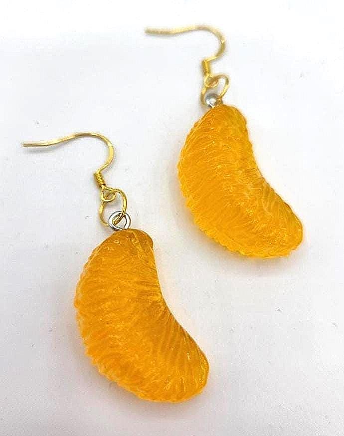 Orange Slice Earrings