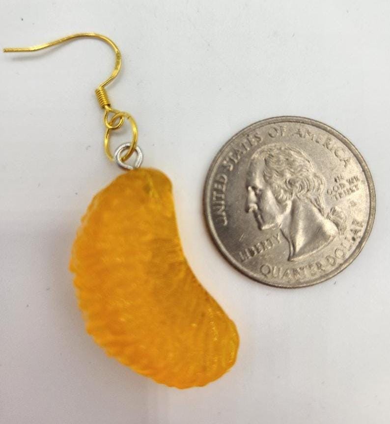 Orange Slice Earrings
