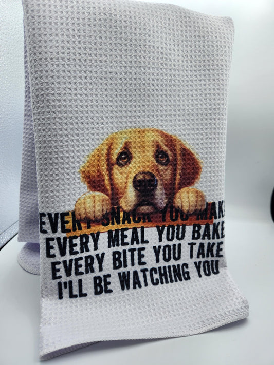 Kitchen Towel Boxer Every Snack Make Golden Lab