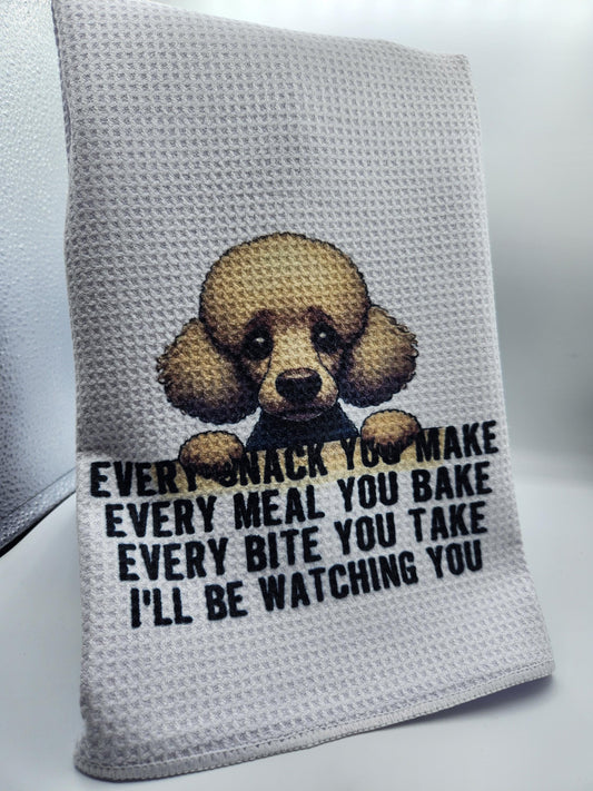 Kitchen Towel Boxer Every Snack Make Poodle