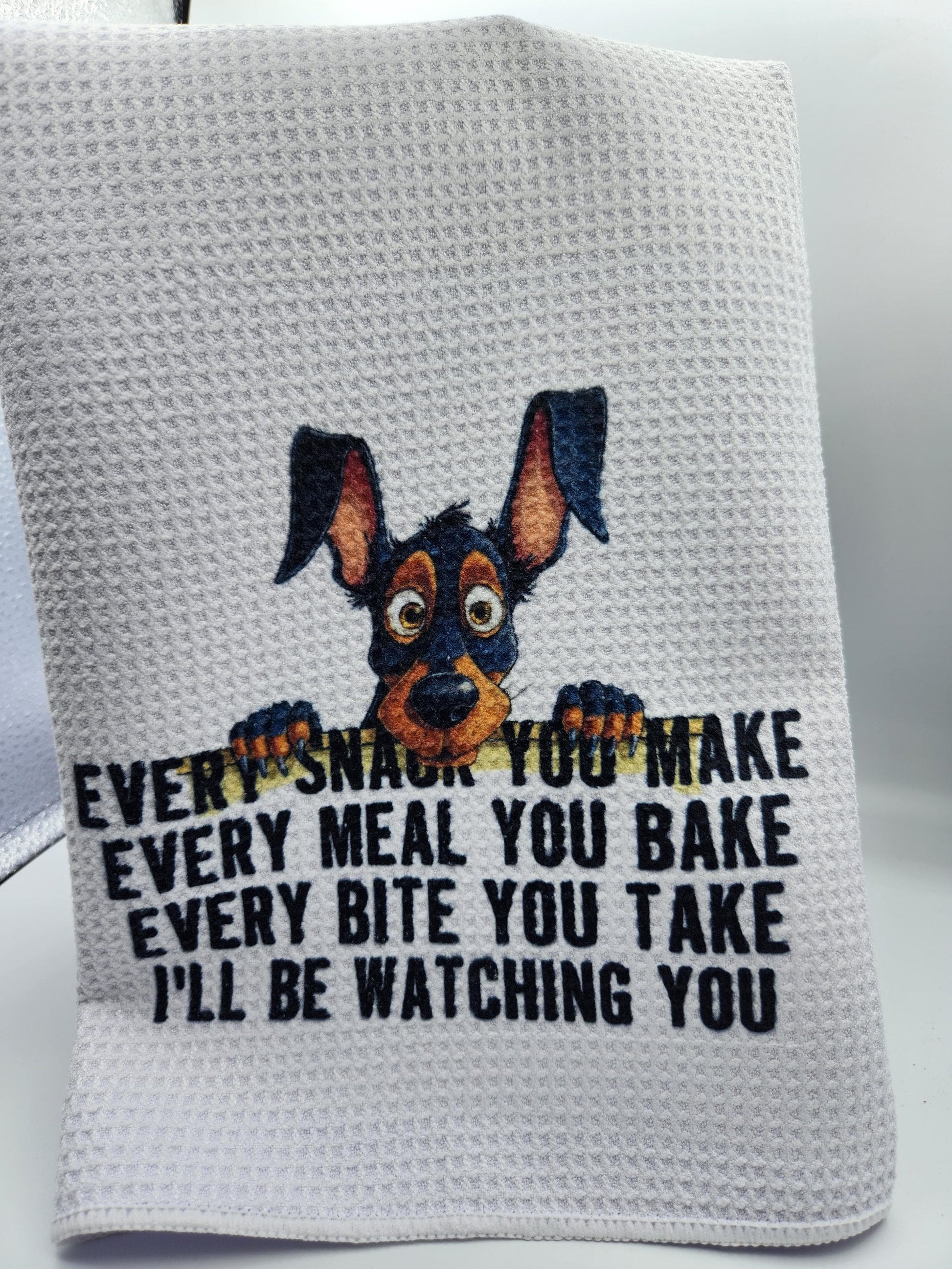 Kitchen Towel Boxer Every Snack Make Doberman