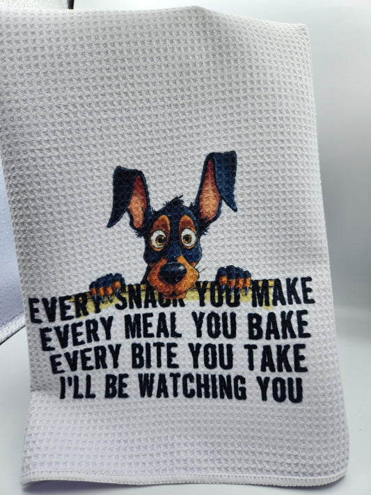 Kitchen Towel Boxer Every Snack Make Doberman