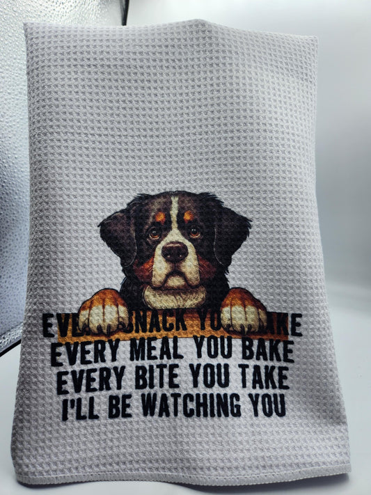 Kitchen Towel Boxer Every Snack Make Bernese mountain dog