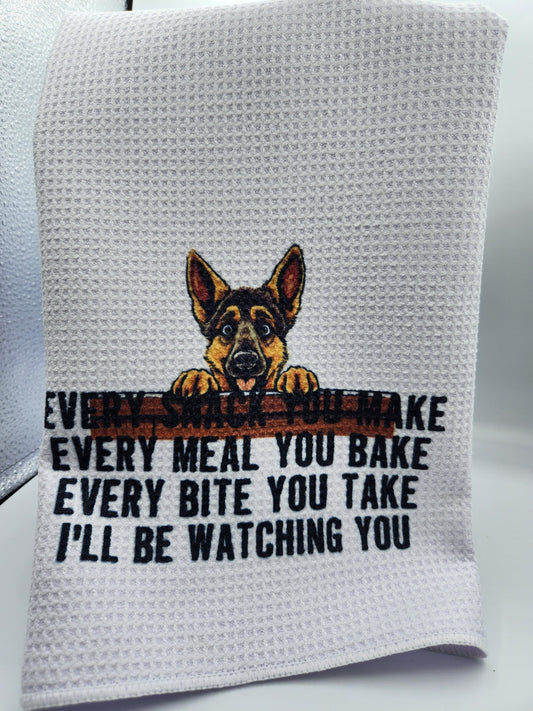 Kitchen Towel Boxer Every Snack German Sheppard