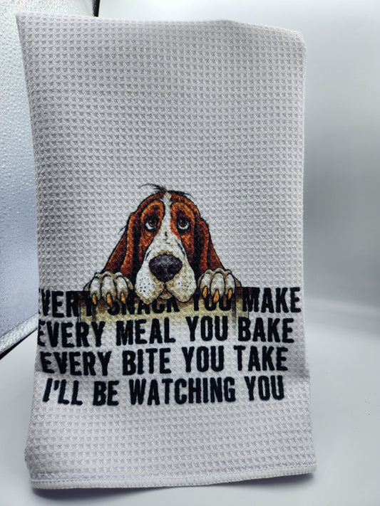 Kitchen Towel Boxer Every Snack Make Bassett Hound