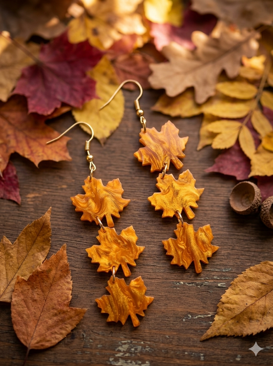 Fall Leaf Earrings – Autumn