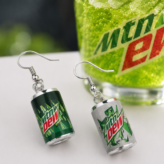 Citrus Soda Can Earrings – Retro Pop Inspired