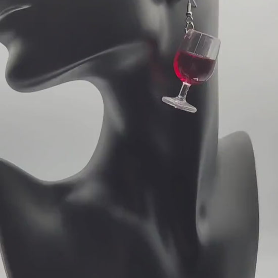 Wine Glass Earrings