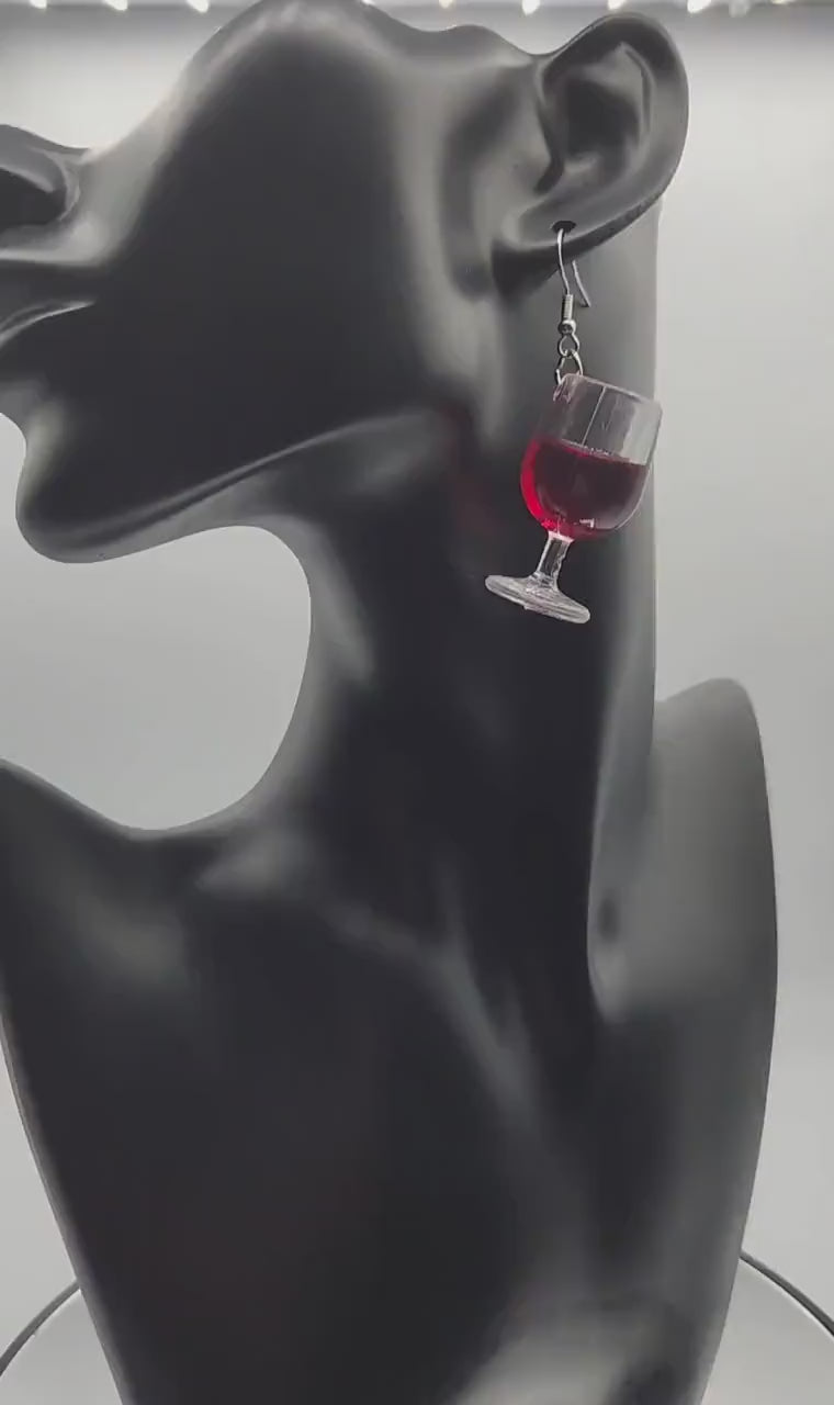 Wine Glass Earrings