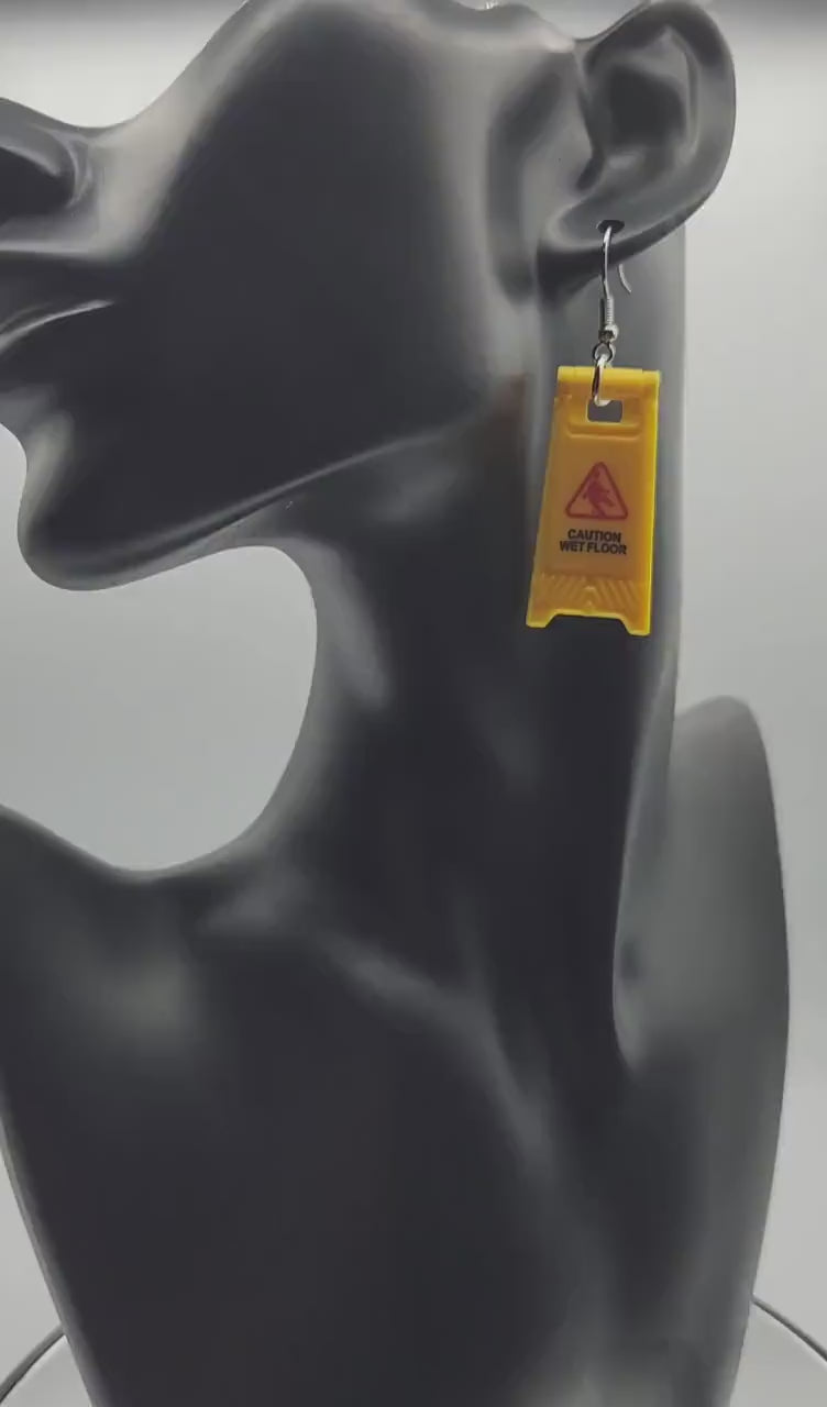 Caution Sign Earrings