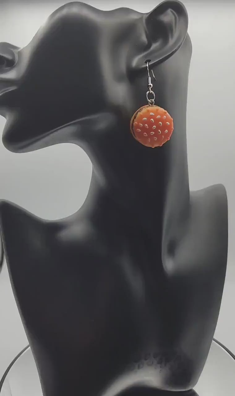Hamburger Earrings