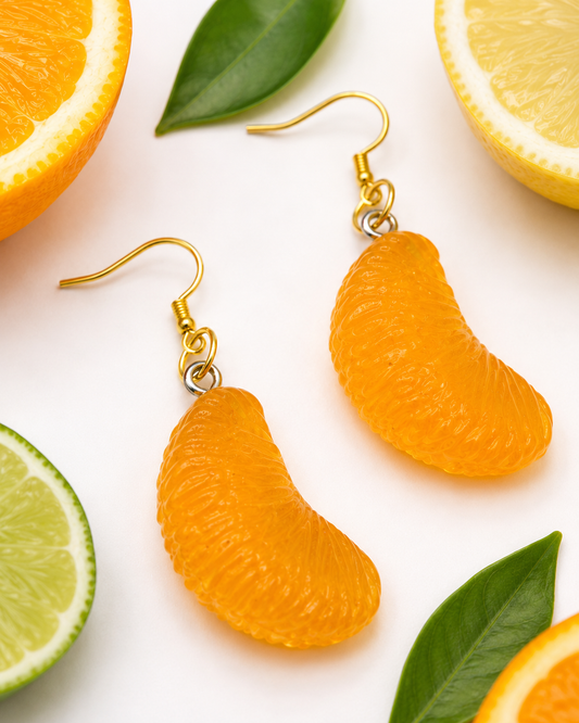 Orange Slice Earrings