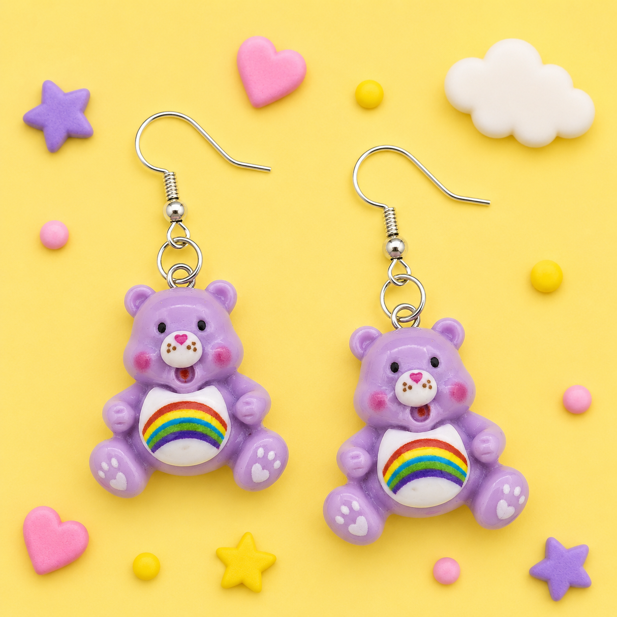 Cute Retro Bear Earrings